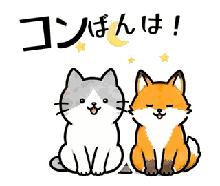 コンばんは